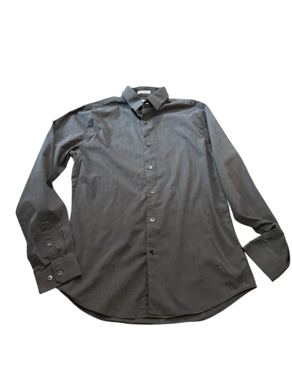 Express Men's Charcoal Dress Shirt - Picture 2 of 5